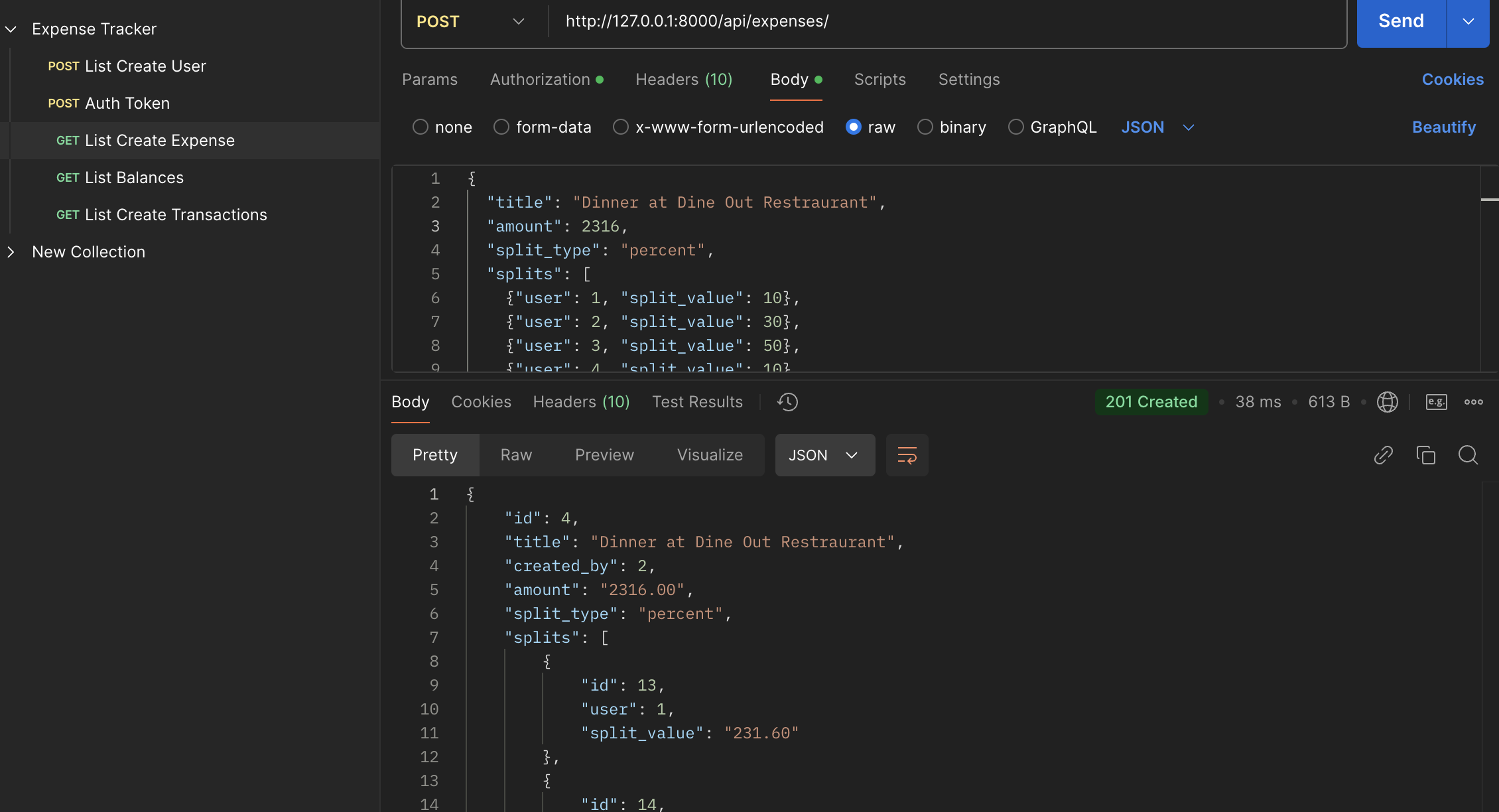 Expense Tracker API